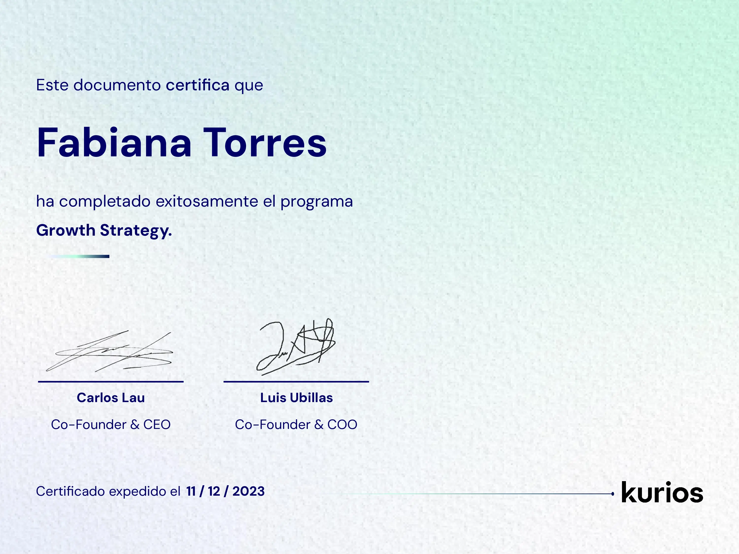 Certificado