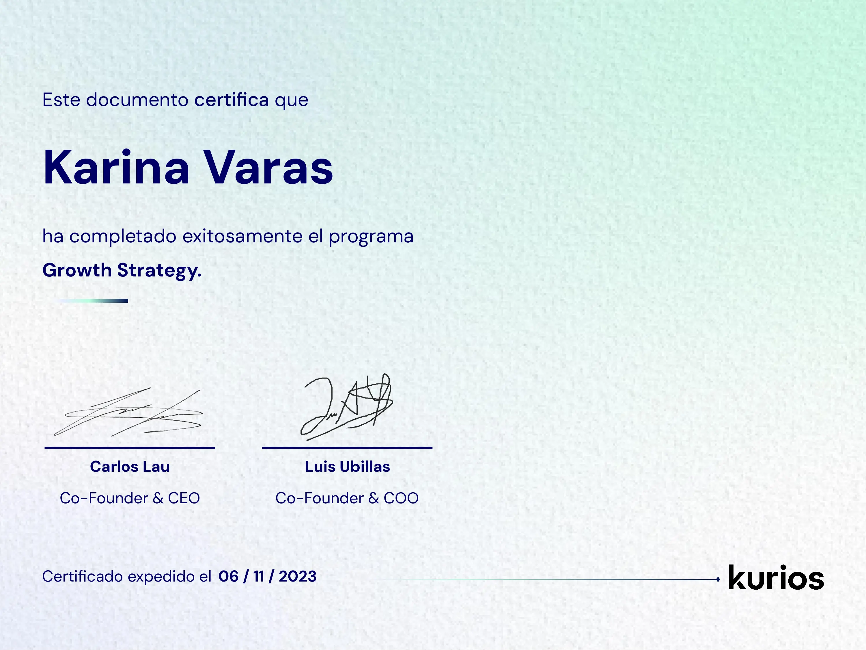 Certificado