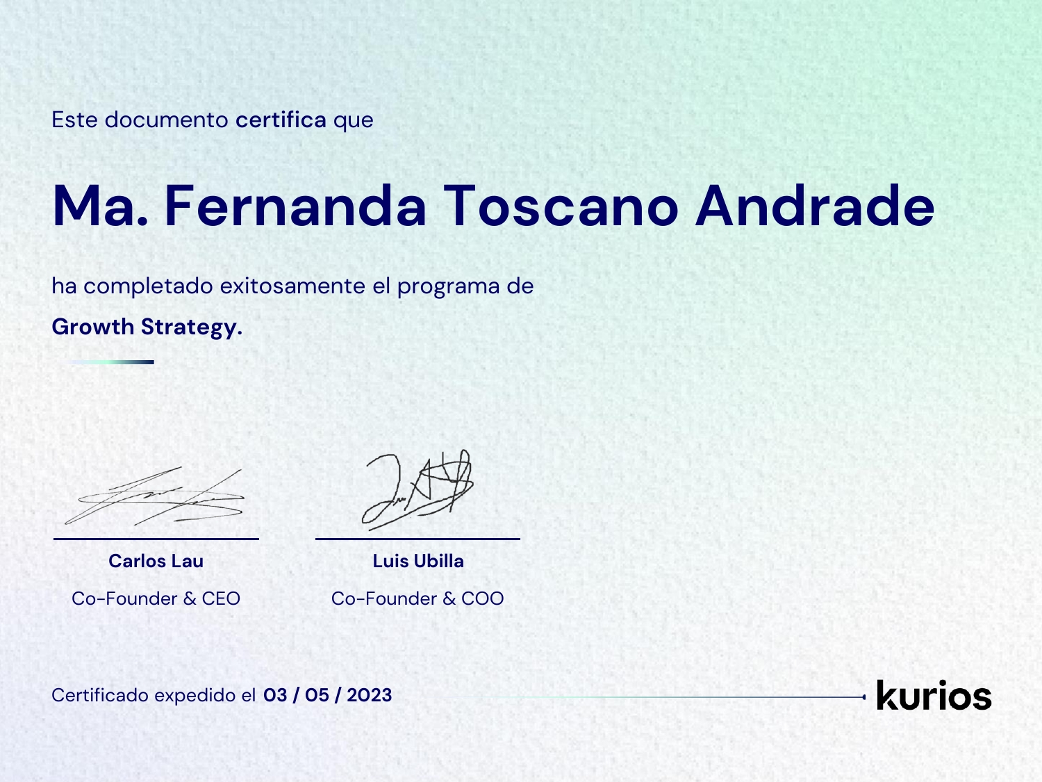 Certificado