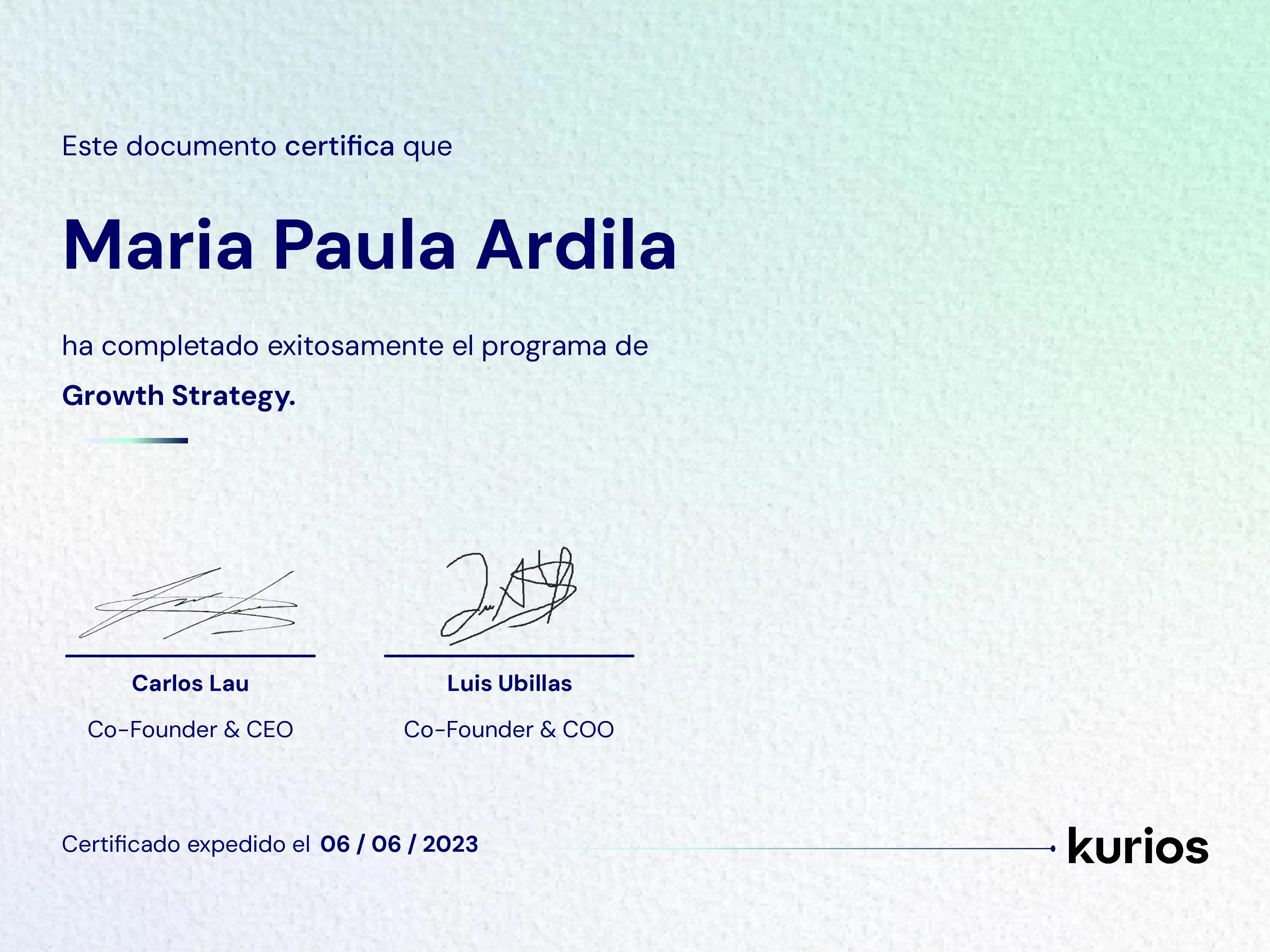 Certificado