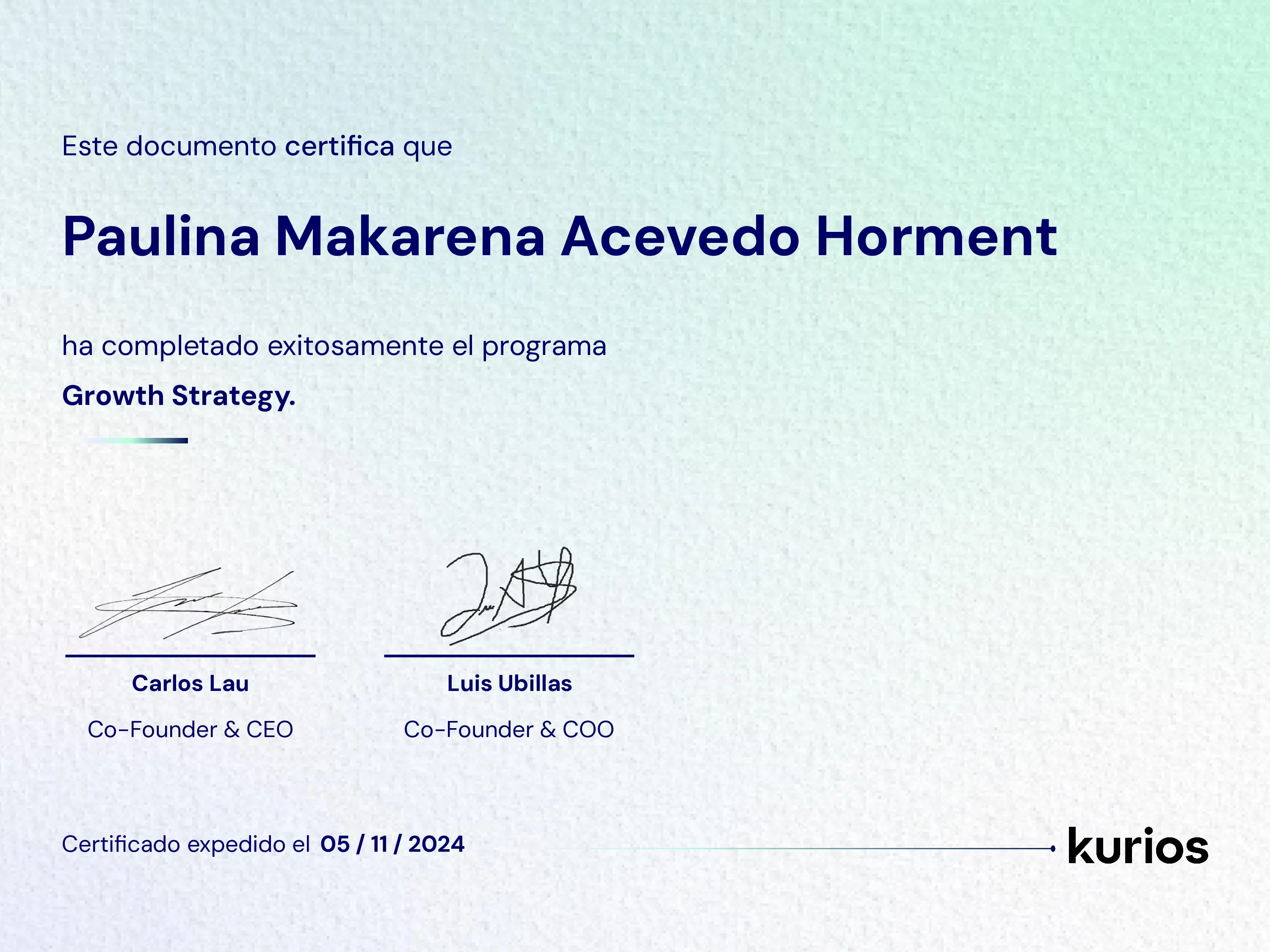 Certificado