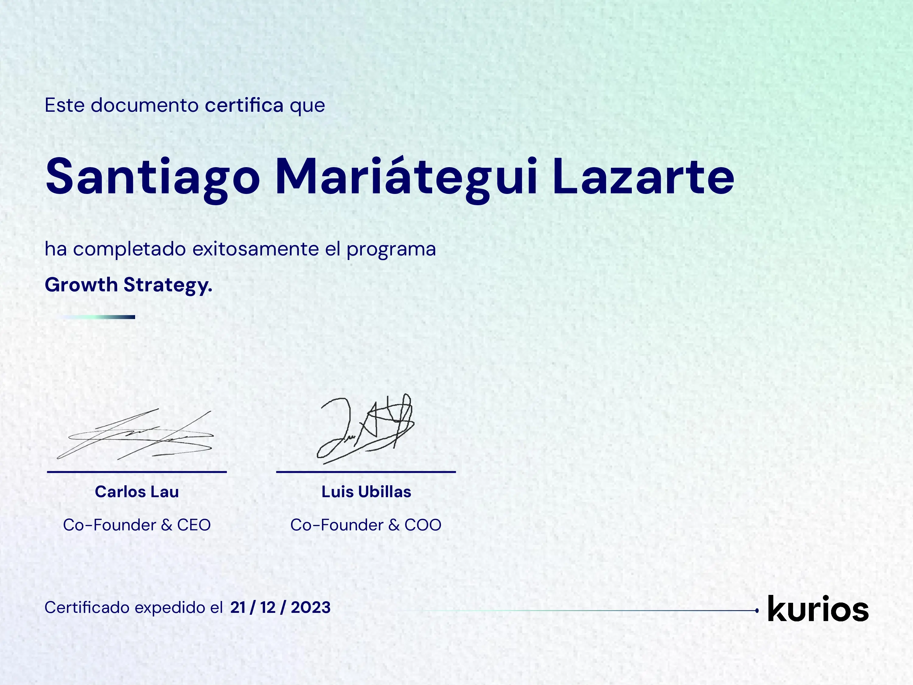 Certificado