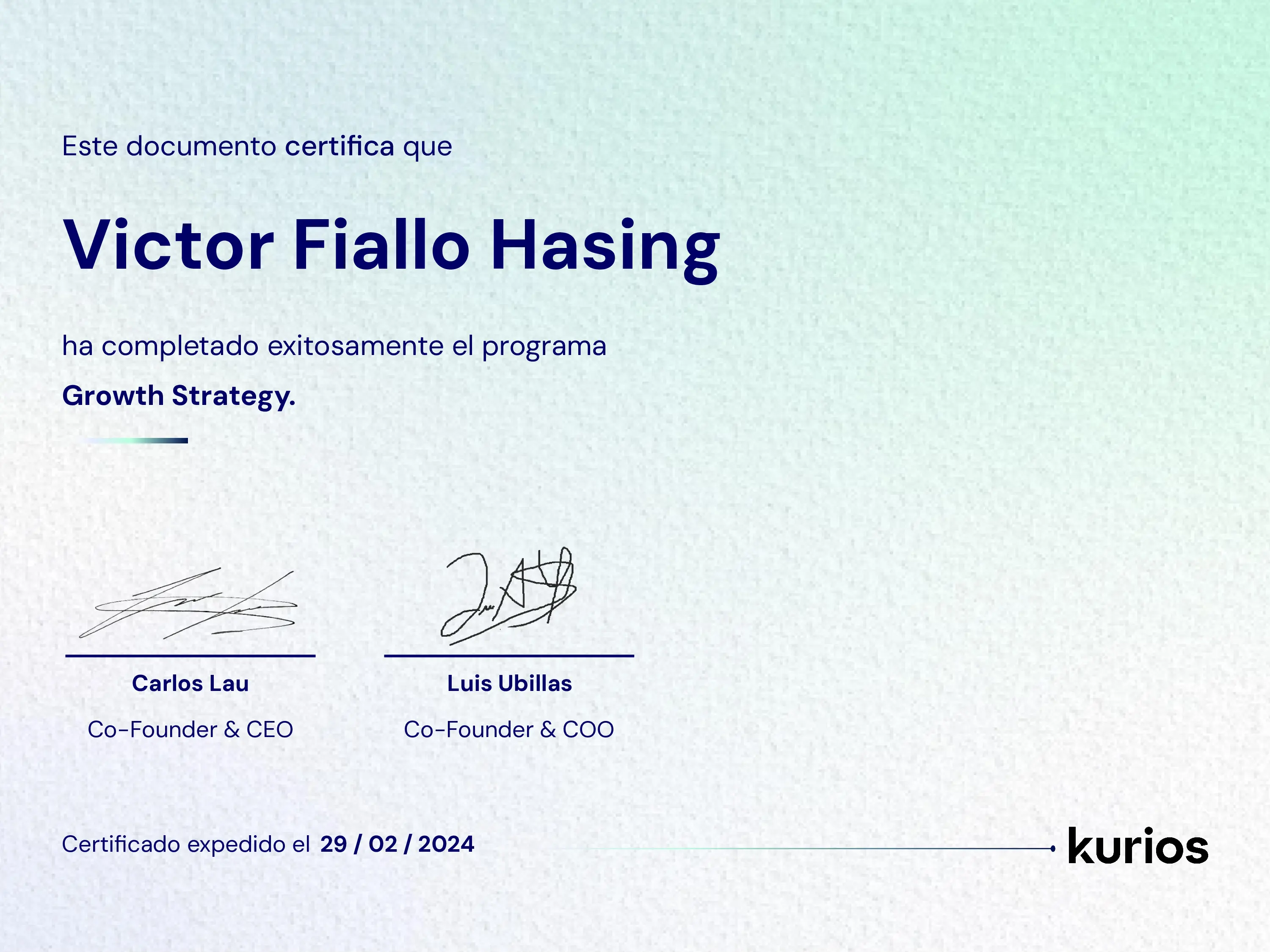 Certificado
