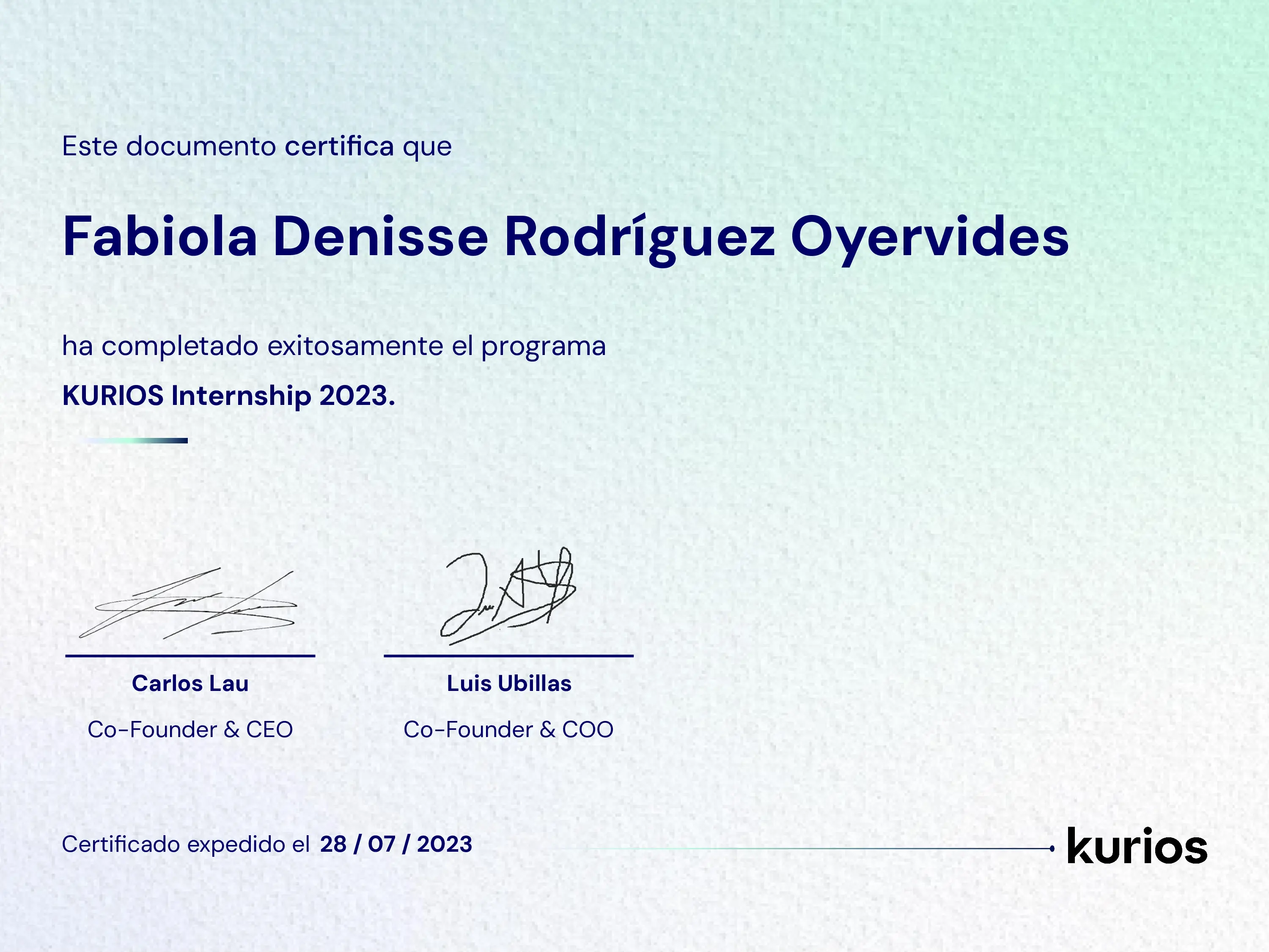 Certificado