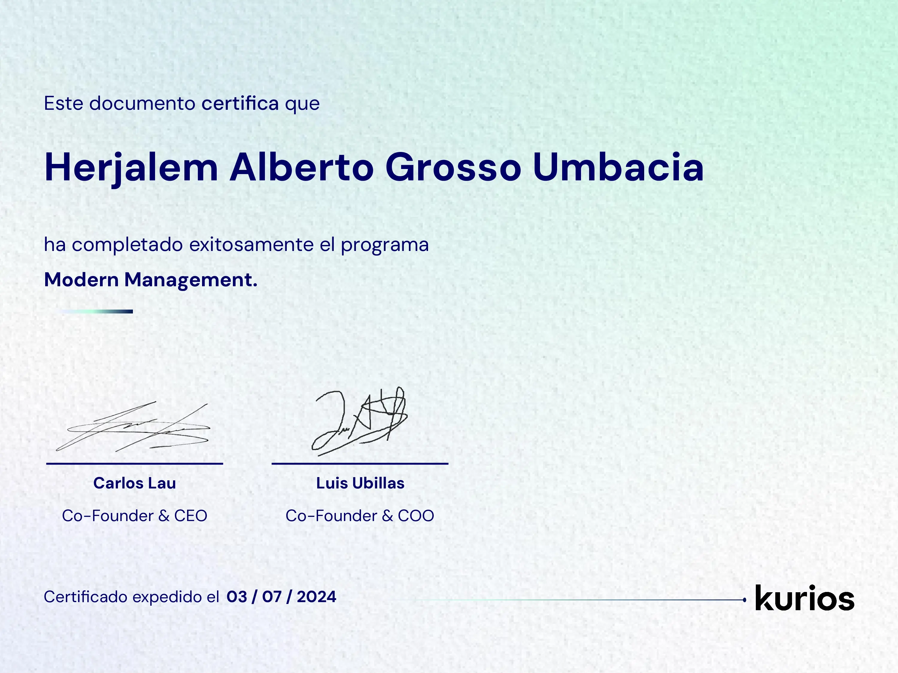 Certificado
