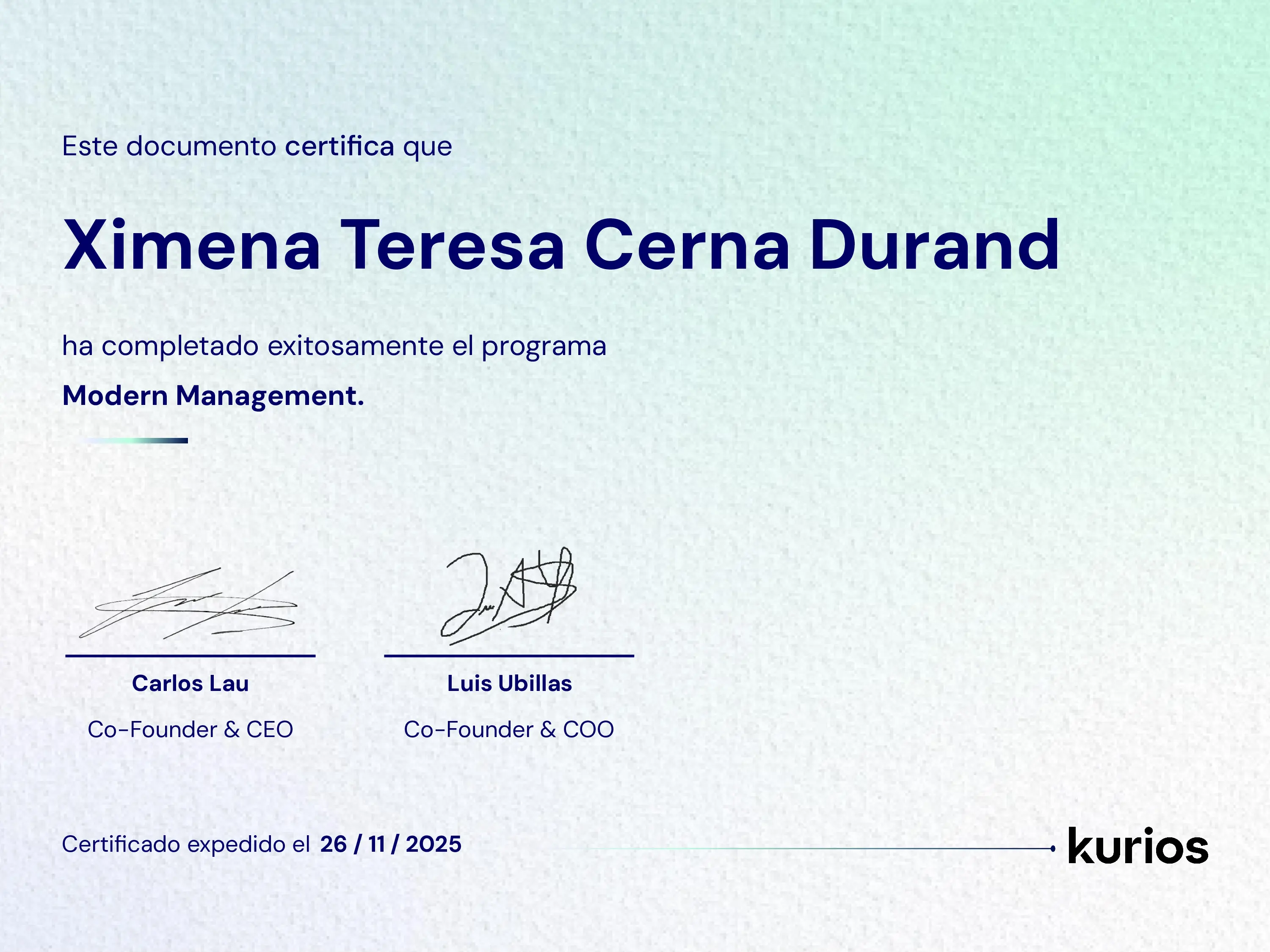 Certificado