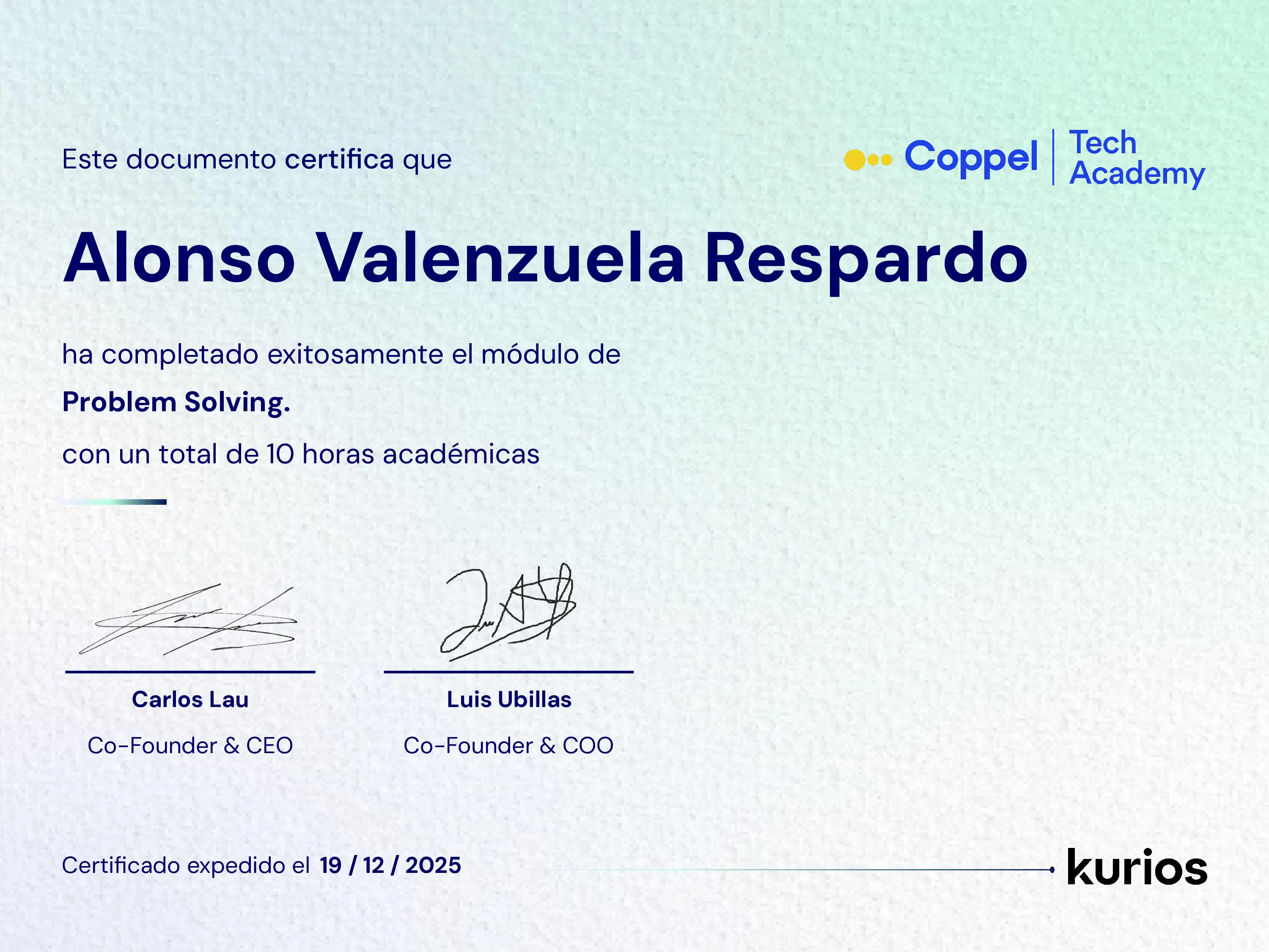 Certificado