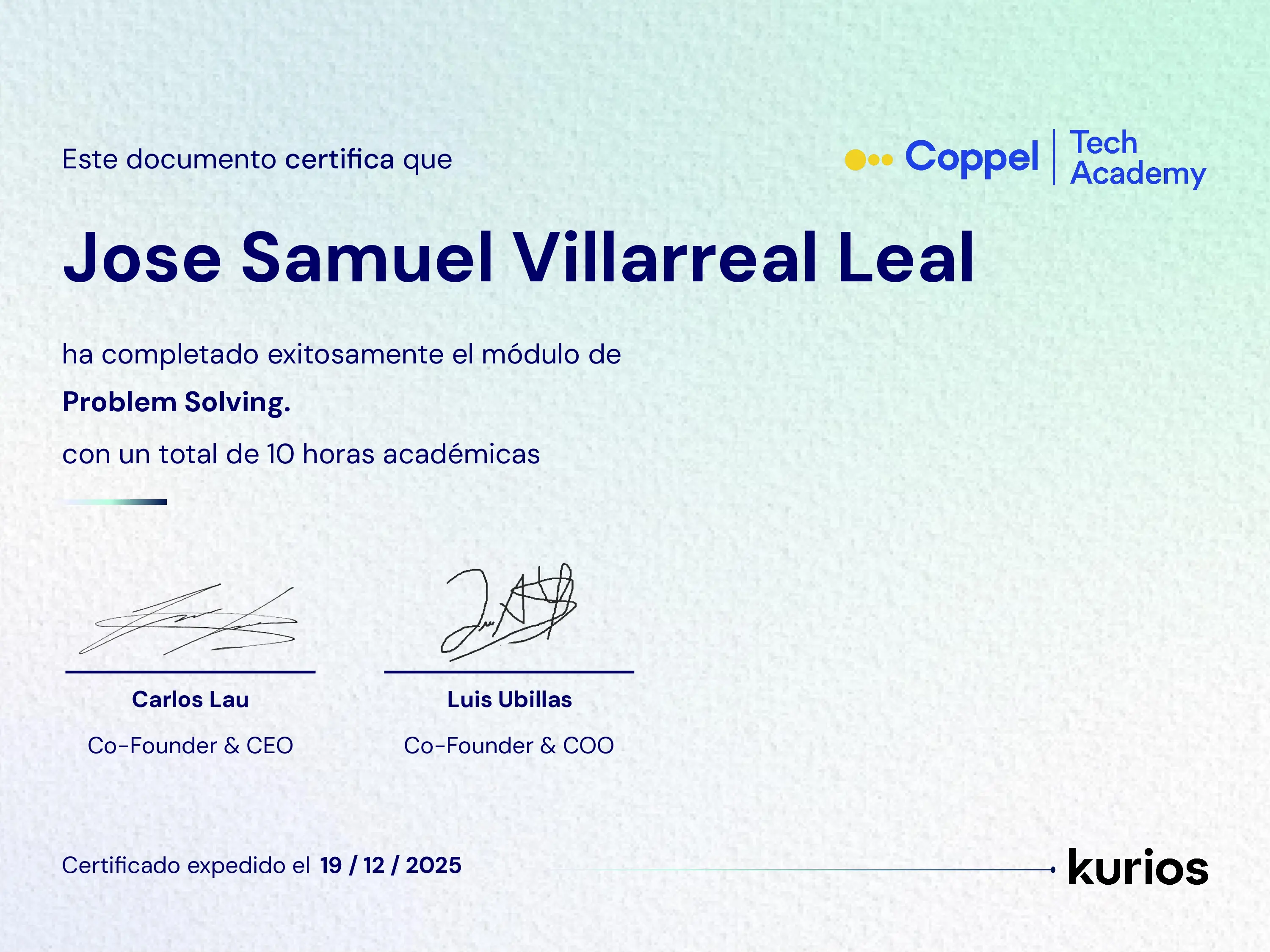 Certificado