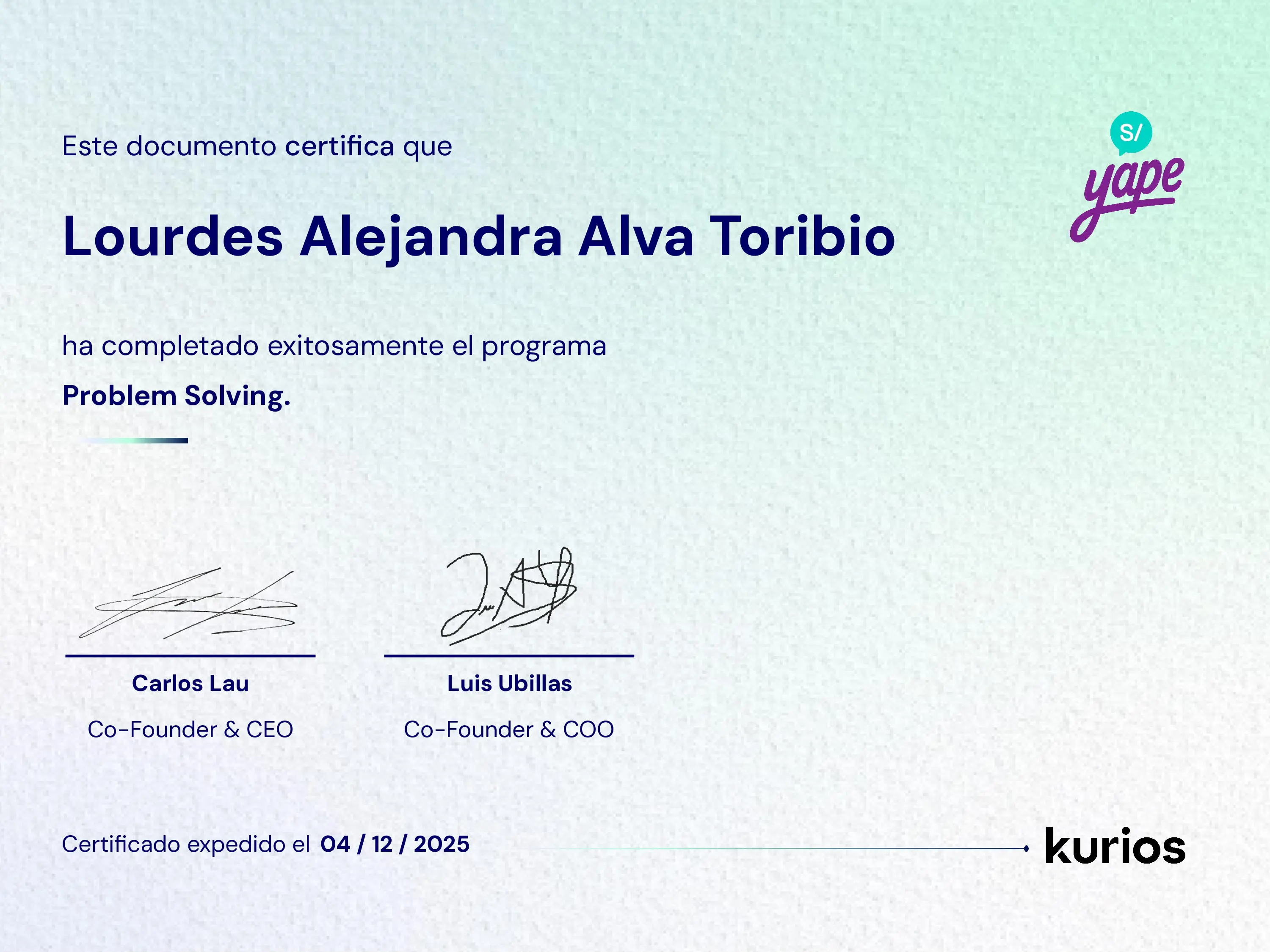 Certificado