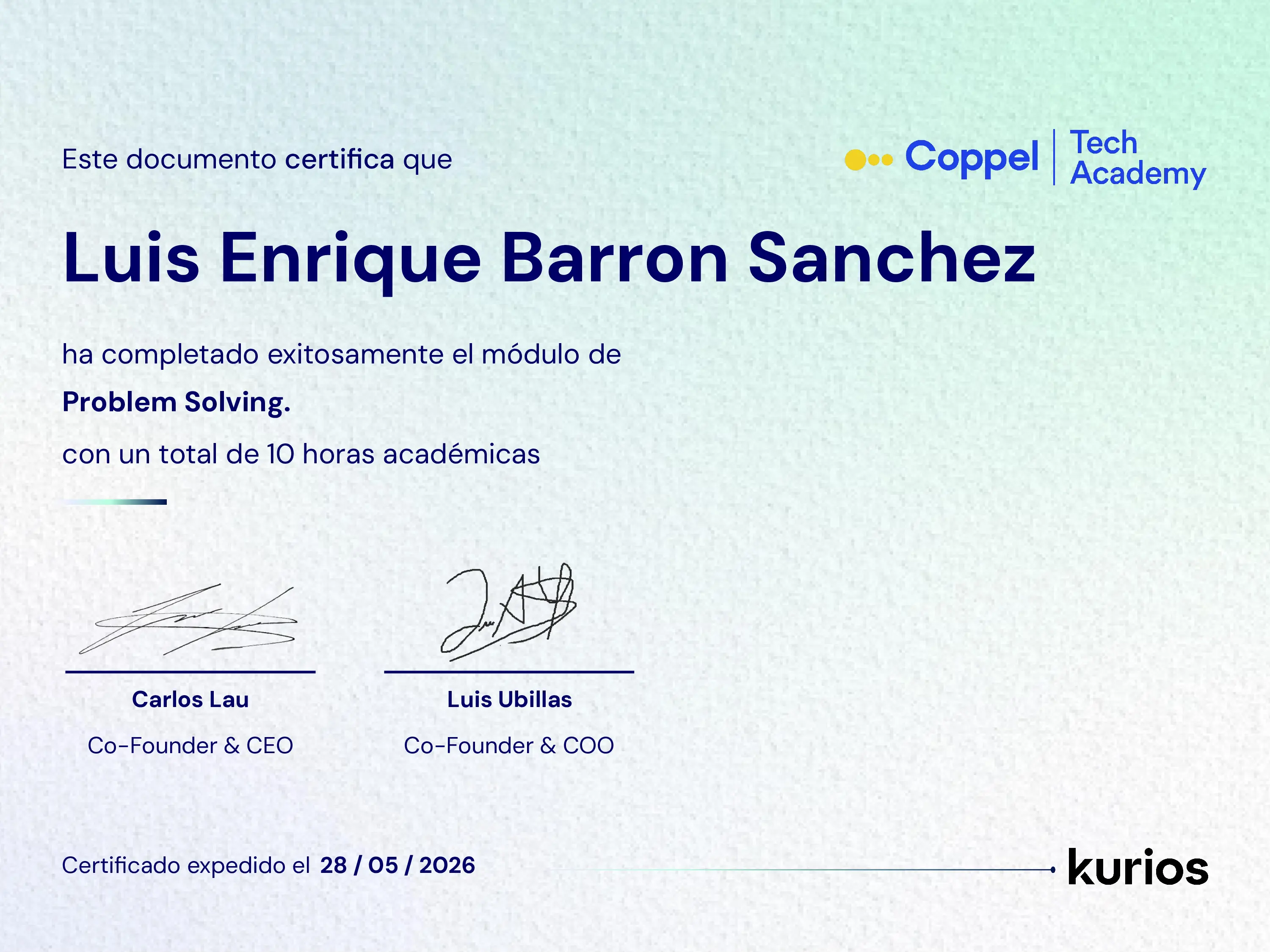 Certificado