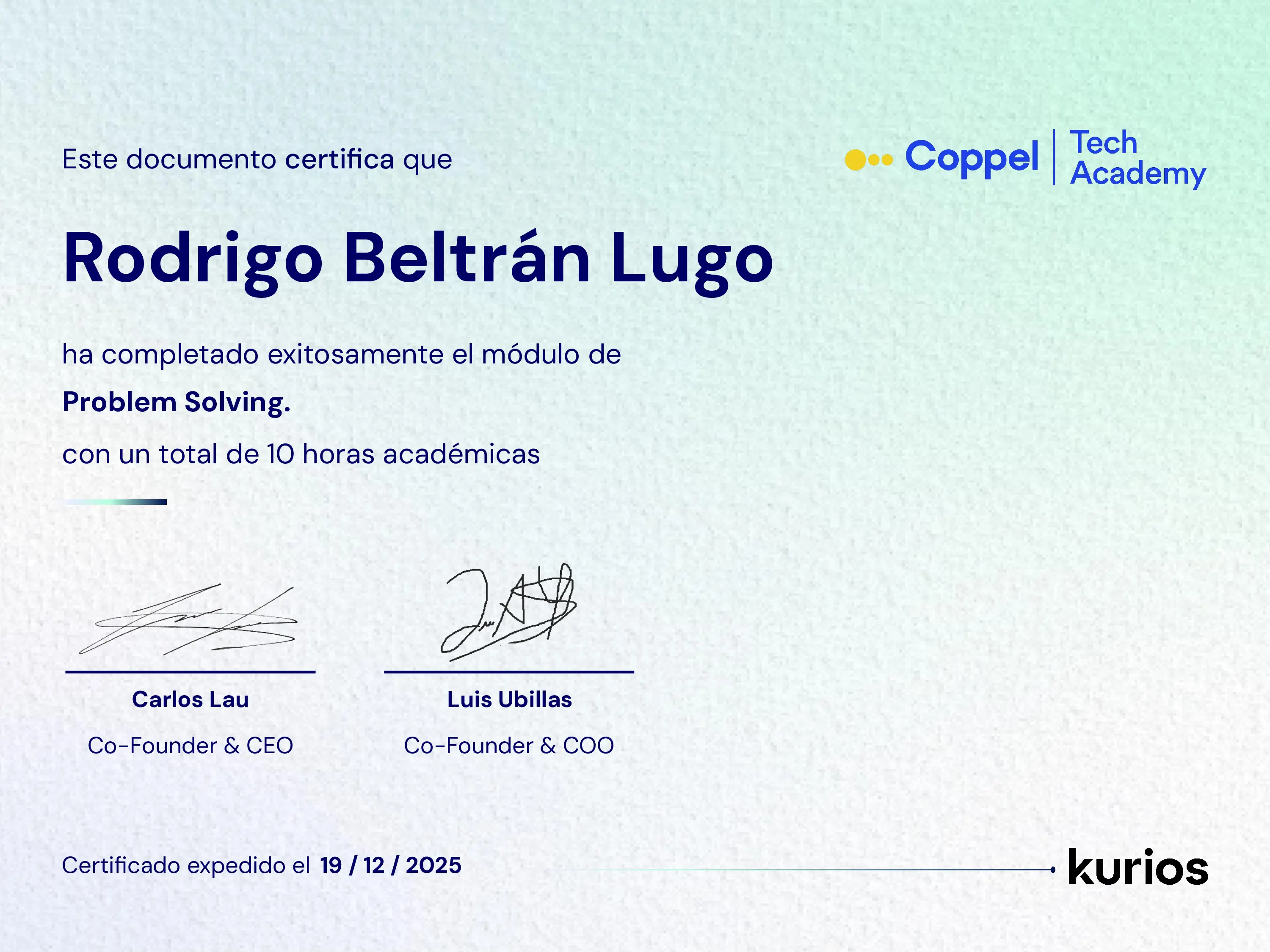 Certificado