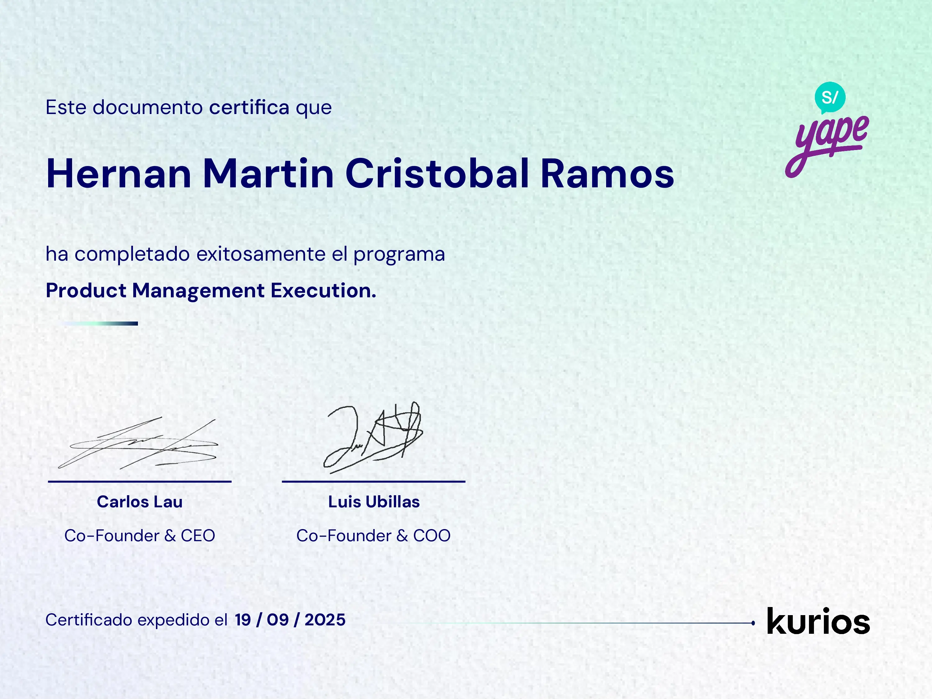 Certificado