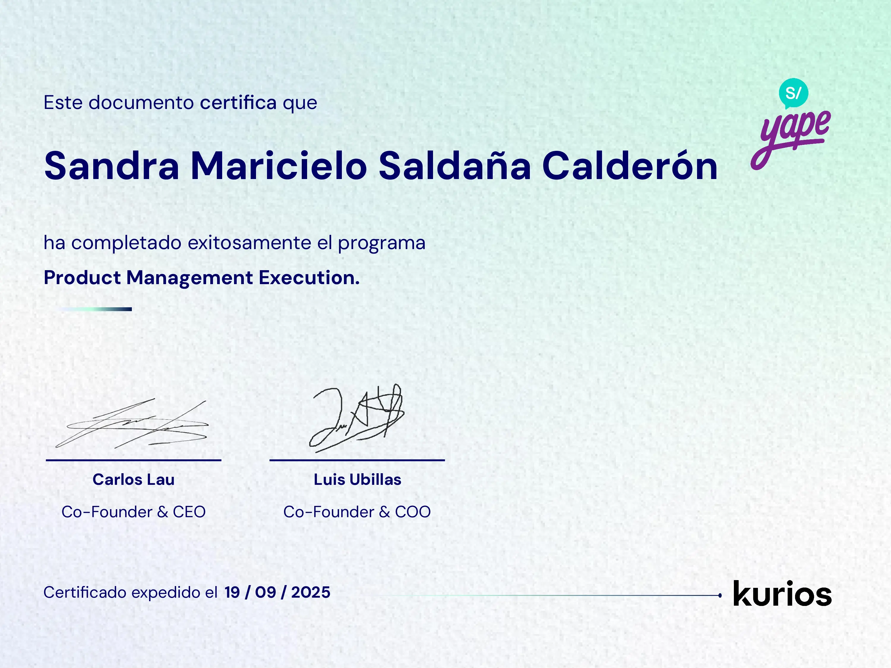 Certificado