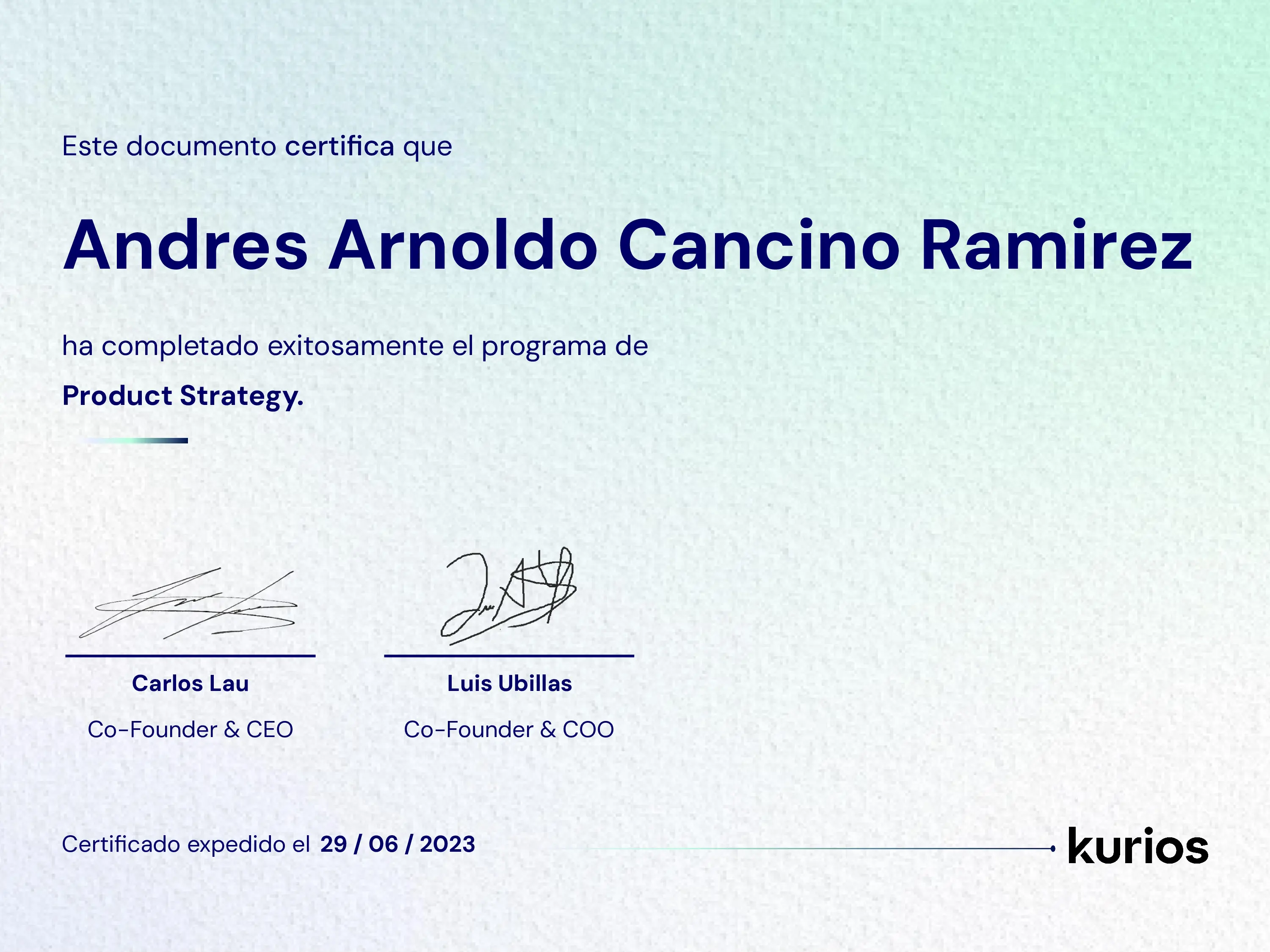 Certificado