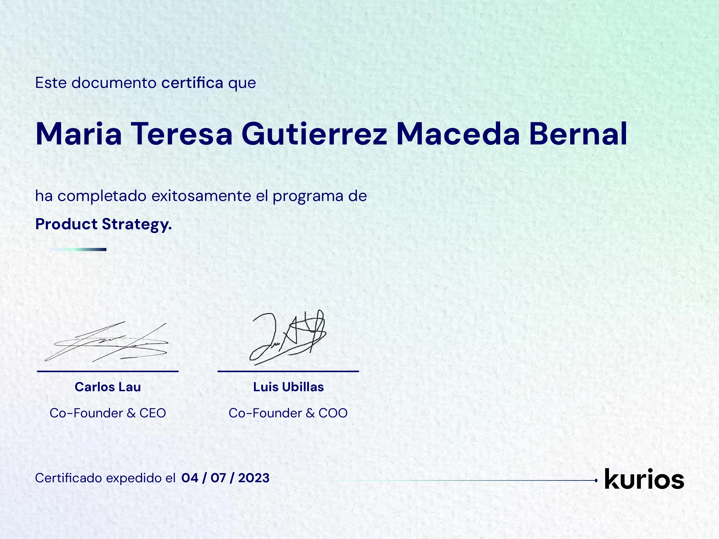 Certificado
