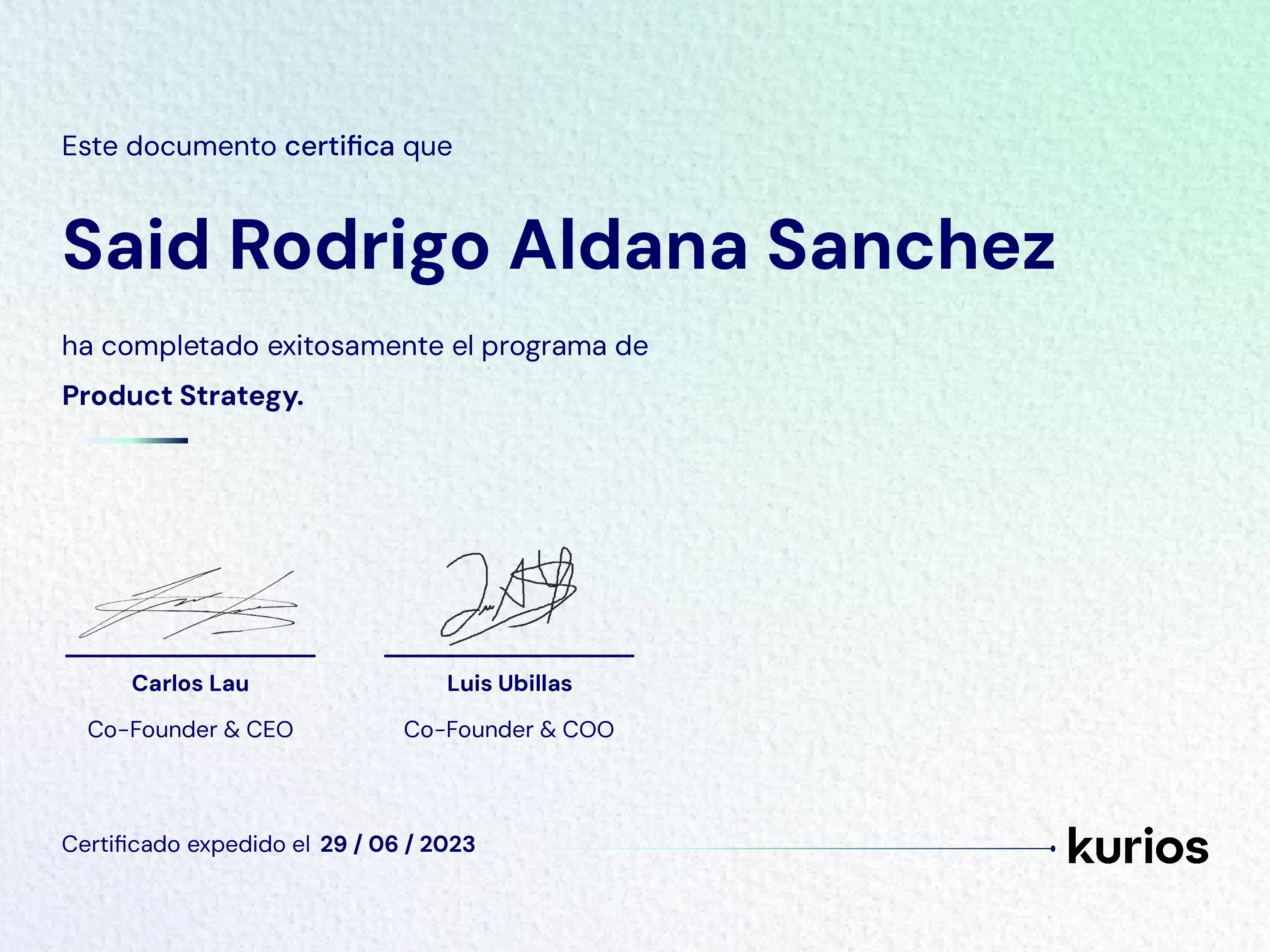 Certificado
