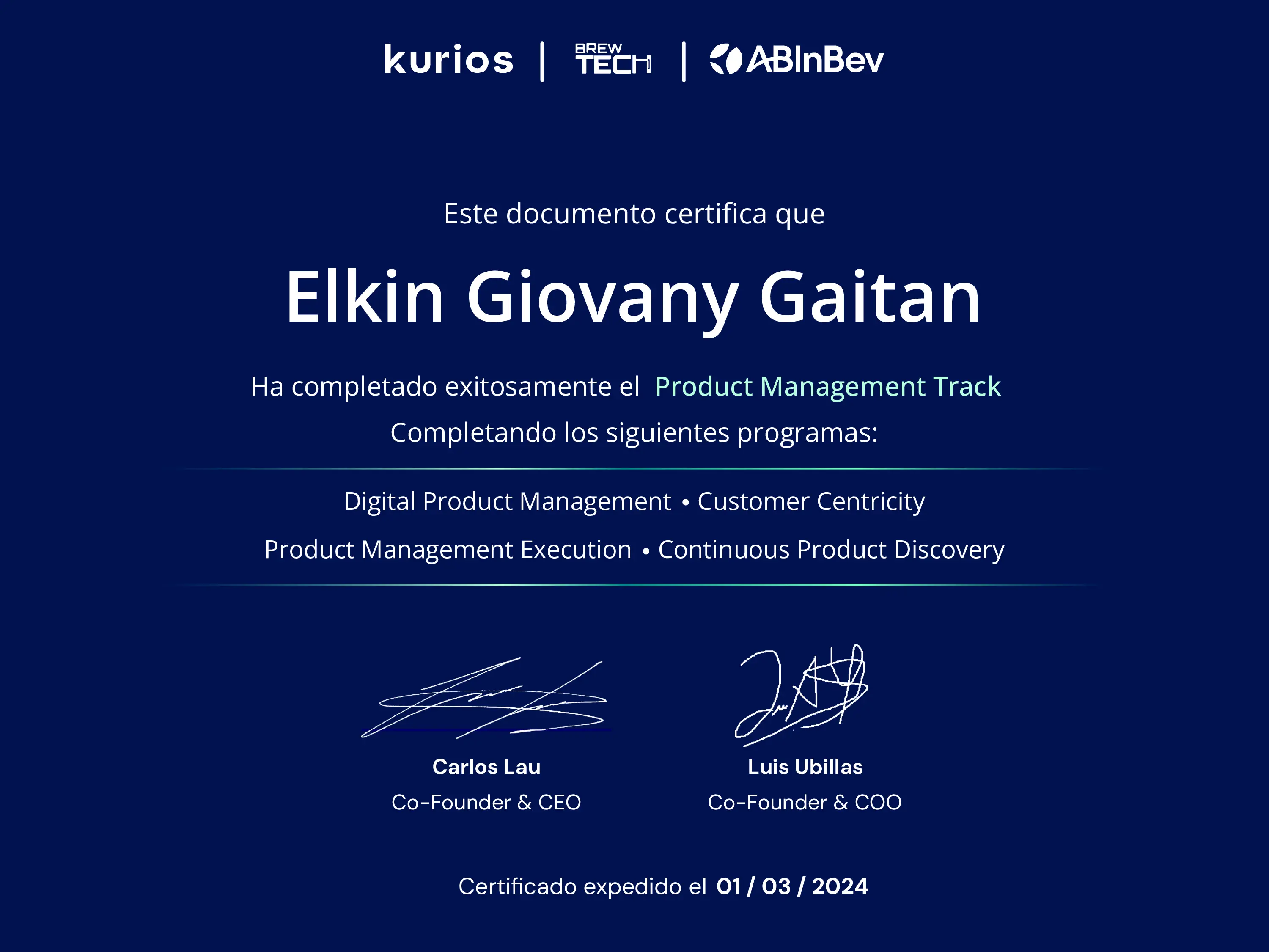 Certificado
