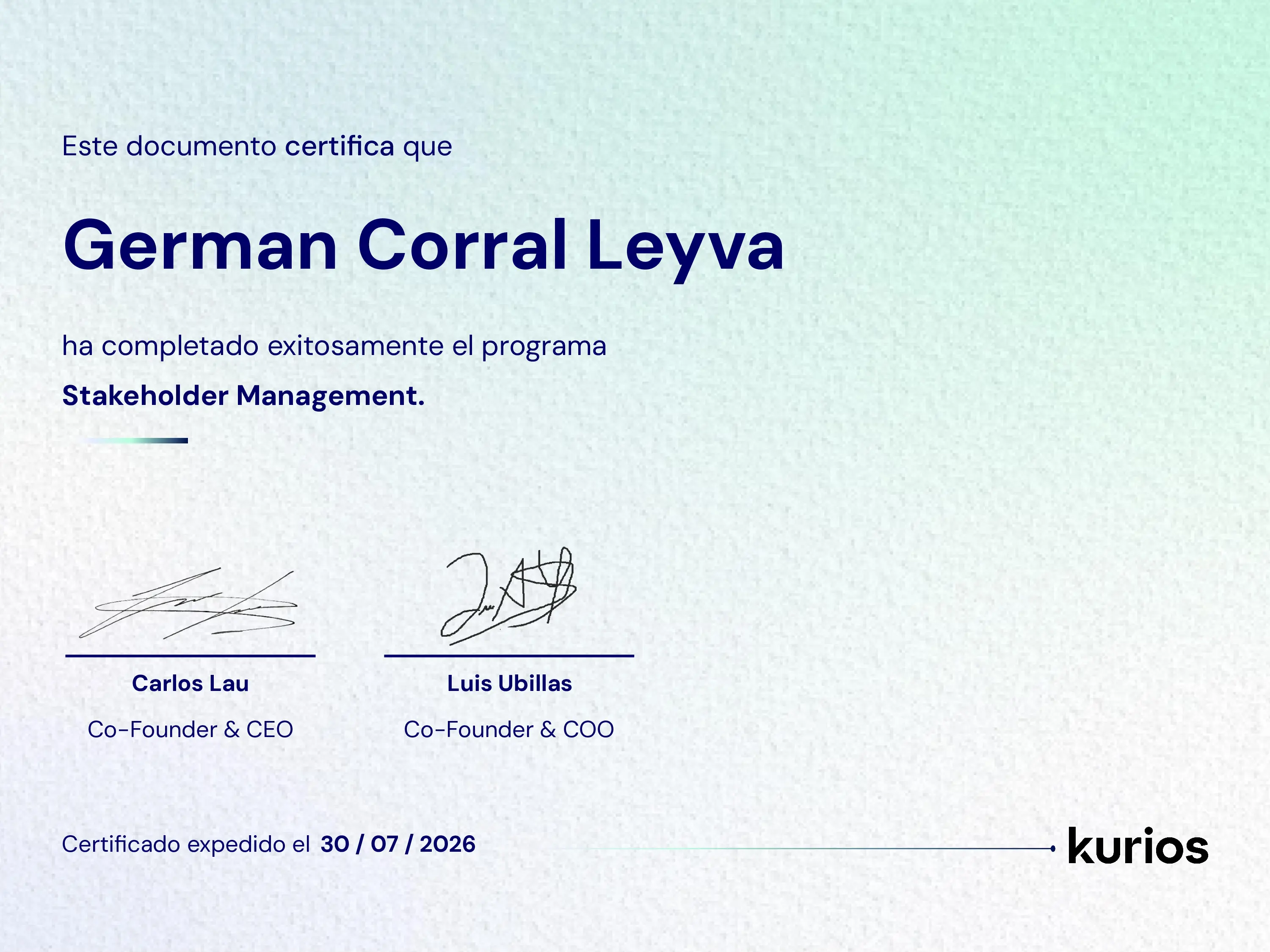 Certificado