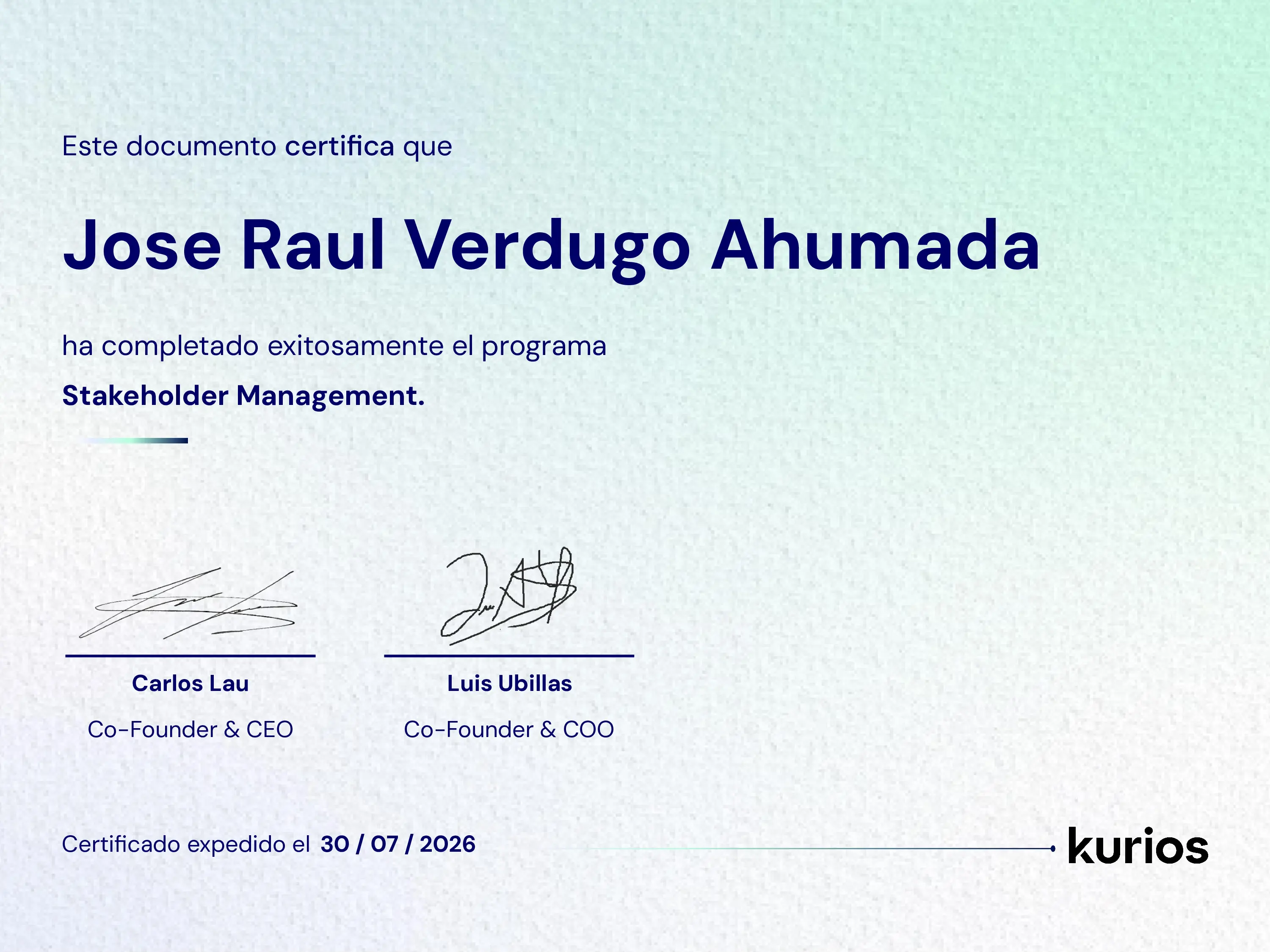 Certificado