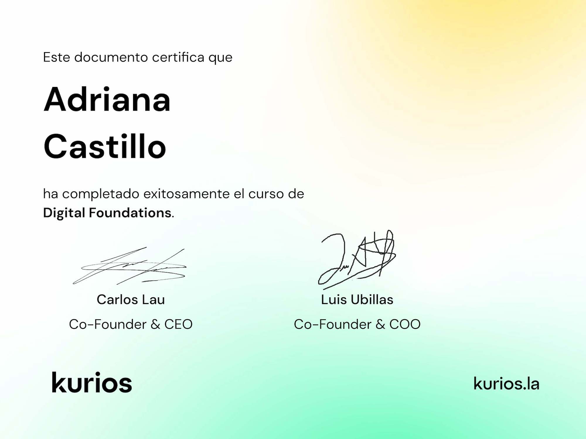 Certificado