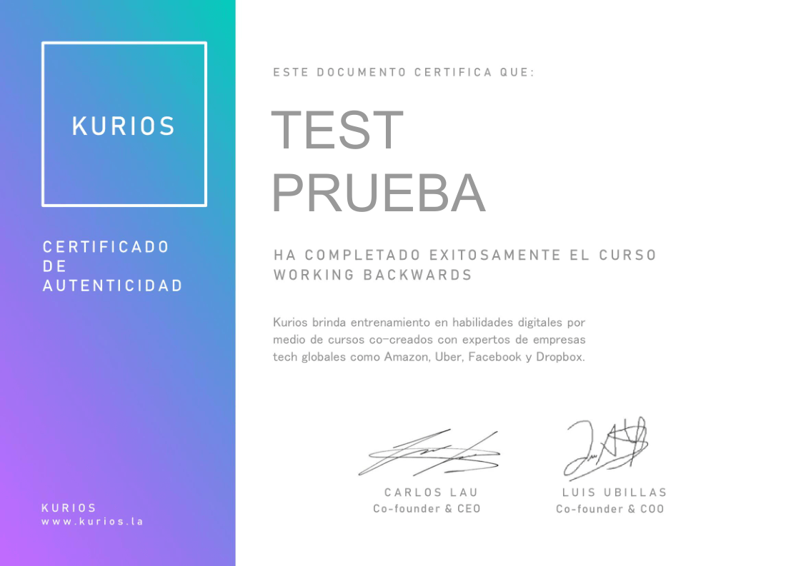 Certificado