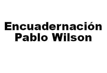 Encuadernación Pablo Wilson