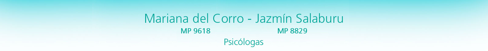 Licenciadas Mariana del Corro - Jazmin Salaburu