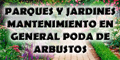 Parques y Jardines Mantenimiento en General Poda de Arbustos