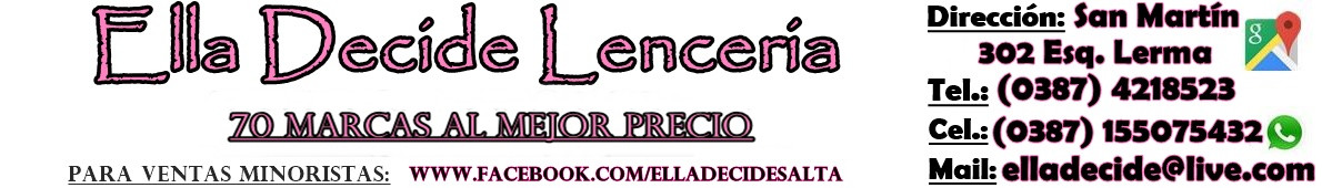 Ella Decide Lenceria