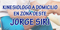 Kinesiologo a Domicilio en Zona Oeste Jorge Siri