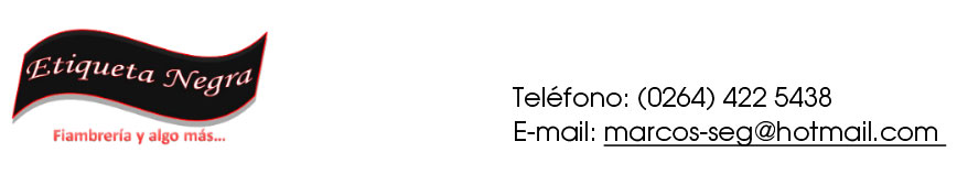Etiqueta Negra