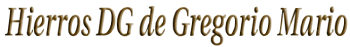 Hierros Dg de Mario Gregorio
