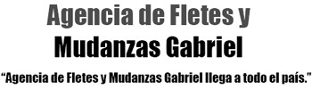 Agencia de Fletes y Mudanzas Gabriel