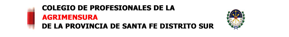 Colegio de Profesionales de la Agrimensura - Pcia Sta Fe