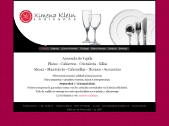 Arriendo de Vajilla Ximena Klein