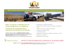 Transportes Moscoso - Retiro de Residuos Peligrosos