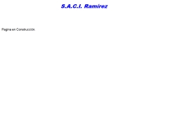 Transportes Ramírez S.A.C.I.