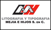 Litografia Y Tipografia Mejia