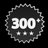 300+
