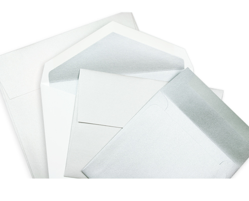 Silver Metallic Envelopes | Blank &amp; Printed In 48hrs | LCI Paper