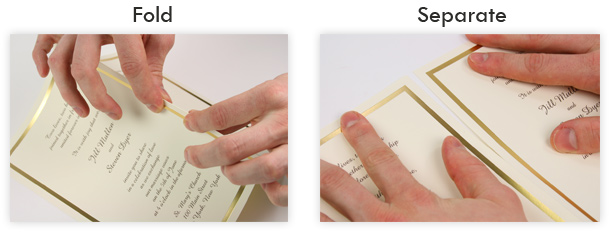 Fold separate computer printable invitations Fold separate computer printable invitations