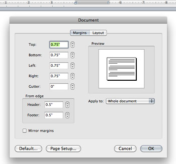 Printing Vellum Overlays Using Microsoft Word
