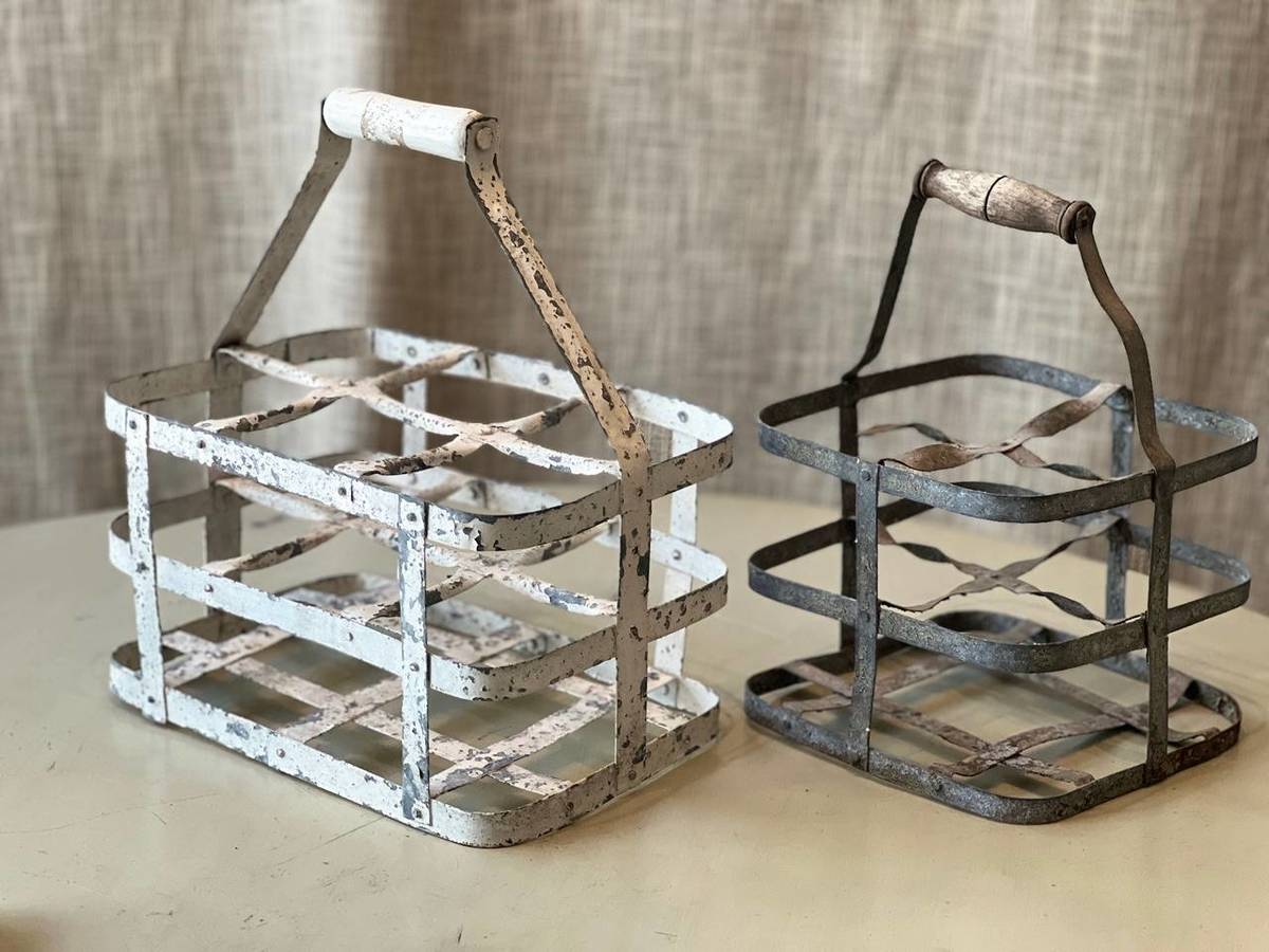 Vintage French Wine Carriers