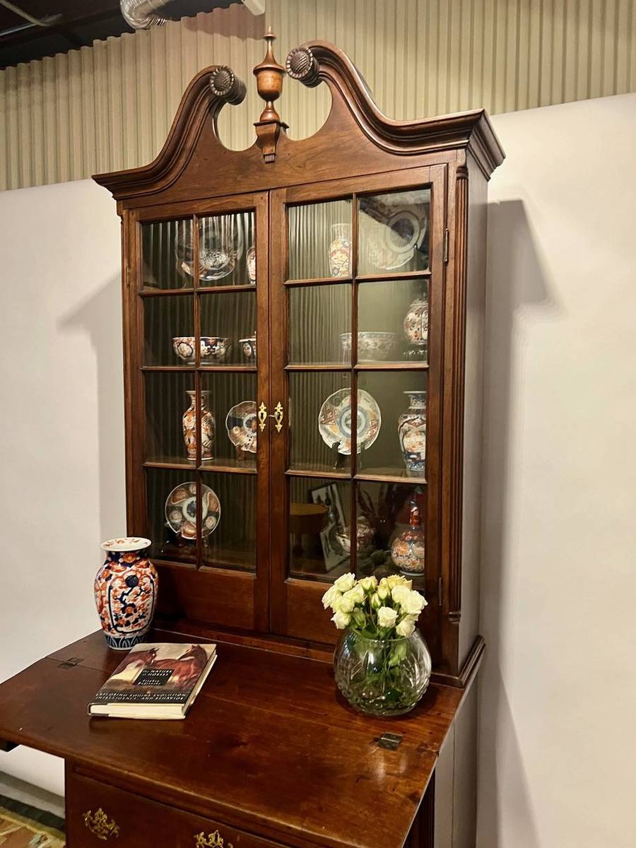 Regal American Walnut Secretaire from Circa 1780