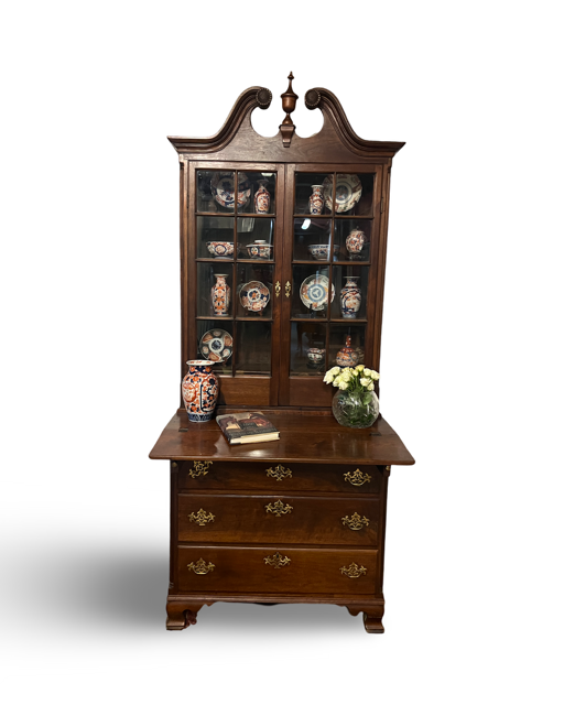 Regal American Walnut Secretaire from Circa 1780