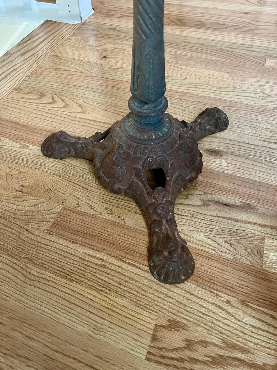 French Bistro Table with Marble Top