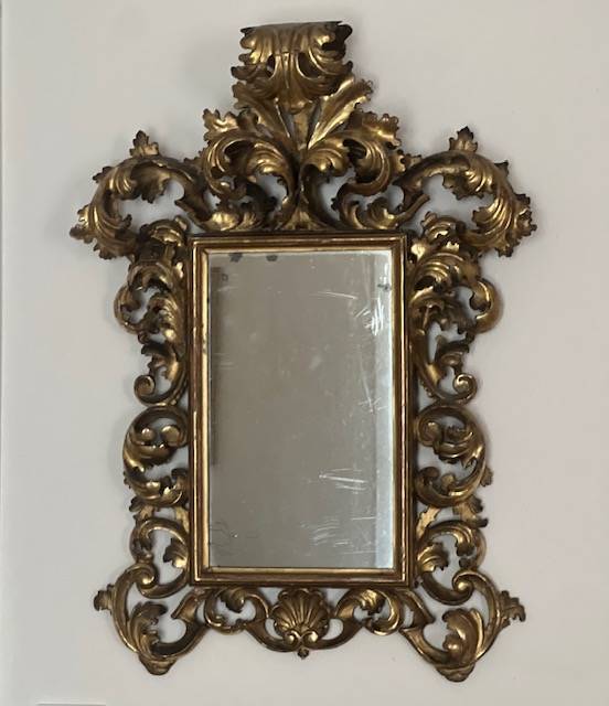 1850s Baroque Rectangular Mirror