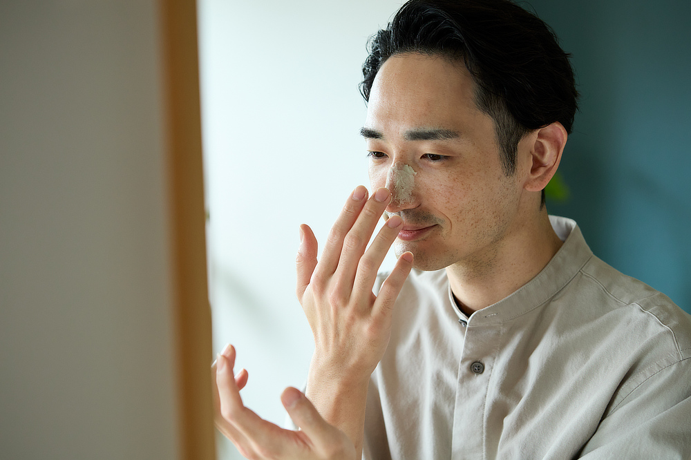 気になるTゾーンのみにパックするのもあり｜飛騨山地の良質クレイ（泥）を使った洗顔料『グリーペルルKEIKO 富山クレイ フェイシャルウォッシュ』