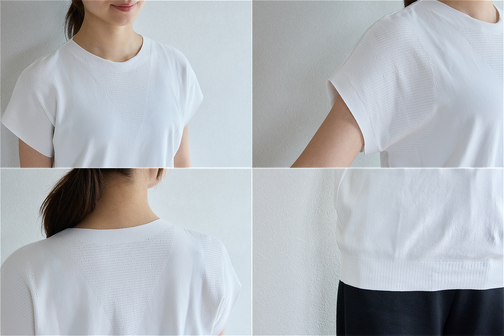 《Tシャツ＋アームカバー》UPF50+、縫い目なしで動きやすい「サラリ T」｜Salari