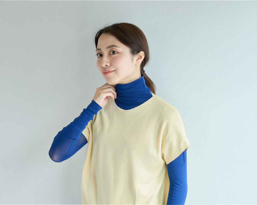 《Tシャツ＋アームカバー》UPF50+、縫い目なしで動きやすい「サラリ T」｜Salari
